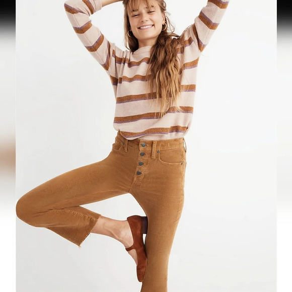 Madewell Cali‎ Demi-Boot Corduroy Jeans Women’s 23 - Picture 2 of 13